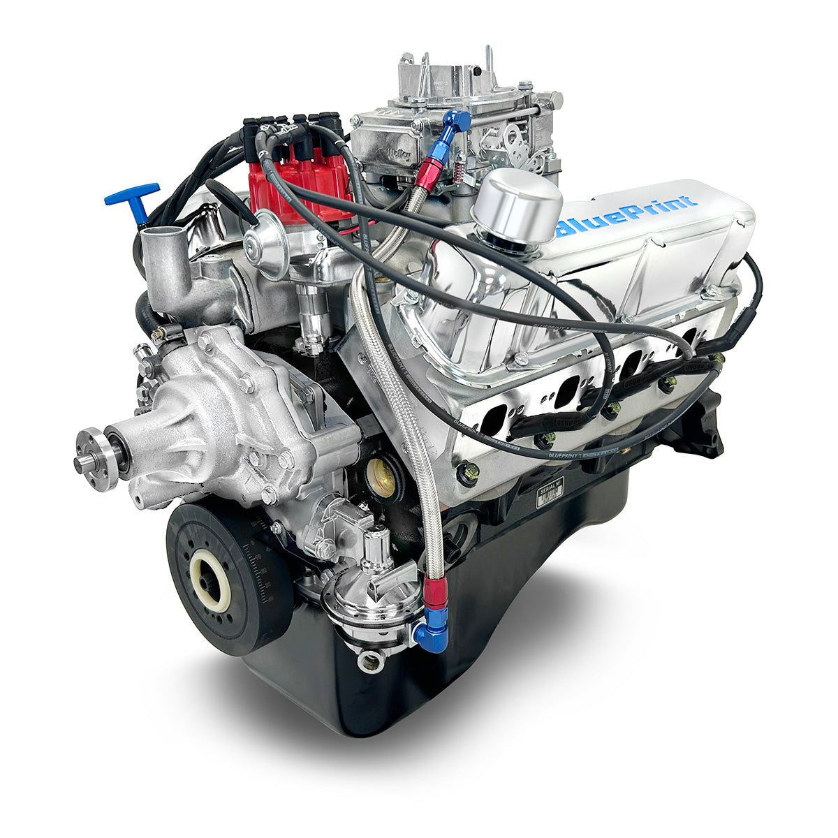 New BluePrint Small Block Ford 347 c.i. Crate Engine - dressed longblock w/ carb - BP3479CTCD